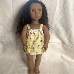 Pineapple Dress for Dolls